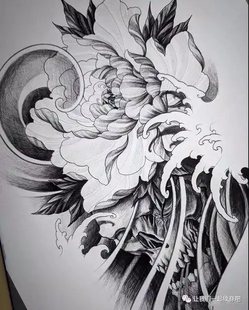 大花臂包小臂素材手稿