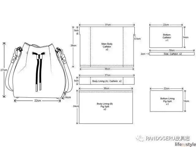 过节百搭单品水桶包动手做的比买的更时尚内含版型