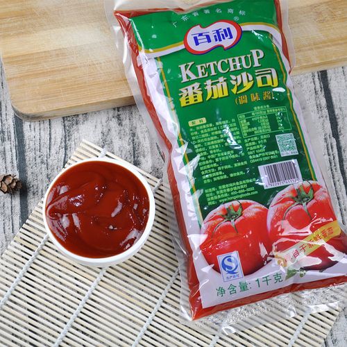 百利番茄酱1kg番茄沙司汉堡面包薯条披萨三明治手抓饼酱烘焙材料