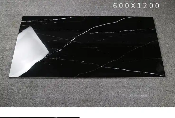 佛山黑白根黑金花金刚石抛釉砖600*1200客厅门槛石地脚线瓷砖地砖