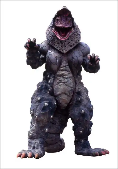 哥尔赞是旧平成系出场的第一个怪兽,迪迦的第一个对手,头部看起来像是