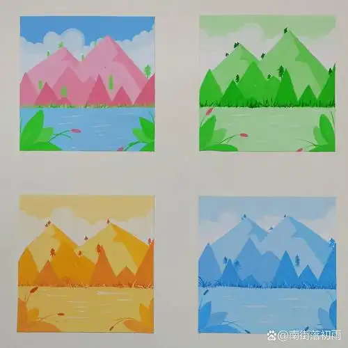 色彩构成| 色彩构成| p1明度九调 p2色彩对比 p3春夏秋冬 p4色彩推移