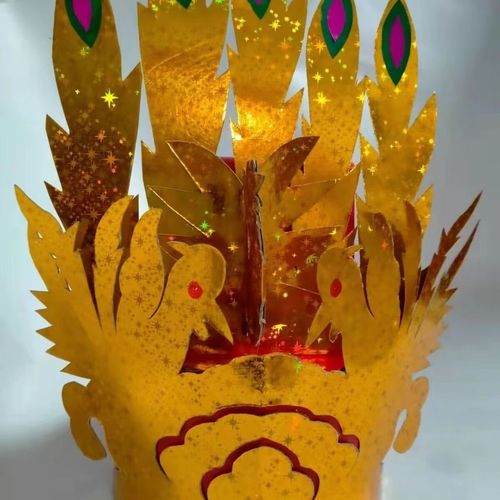 状元帽儿童手工纸质官帽帽子仙家神仙纸帽子堂口 仙女帽1个