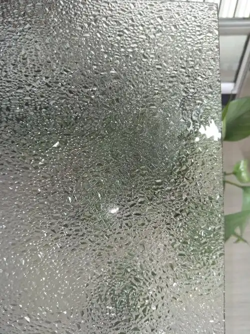 可钢化布纹 钻石压花玻璃厂家供应