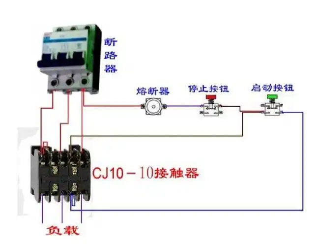 接触器继电器 电子元器件图片 看懂电路图 电气接线图 交流接触器接线