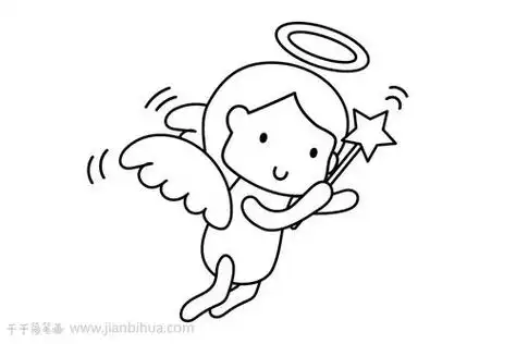 天使的简笔画天使的简笔画怎么画