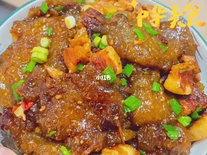 妈妈的菜谱红薯粉圆子烧肉