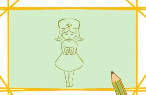 甜美的护士小学生简笔画要怎么画