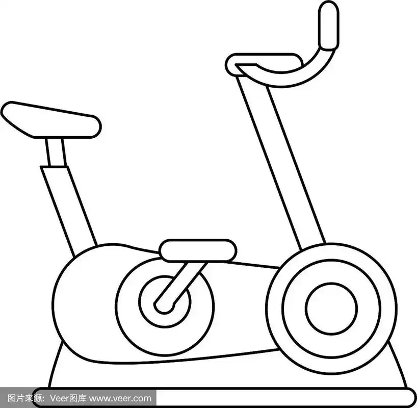 动感单车健身或运动相关图标形象