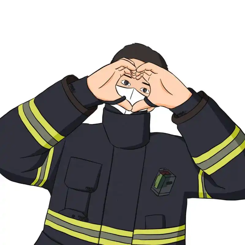 消防员蓝朋友头像 鲜衣怒马是少年,戎装在身护国安.