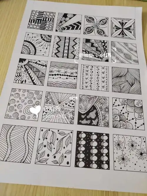 线描装饰画点线面素材构成2