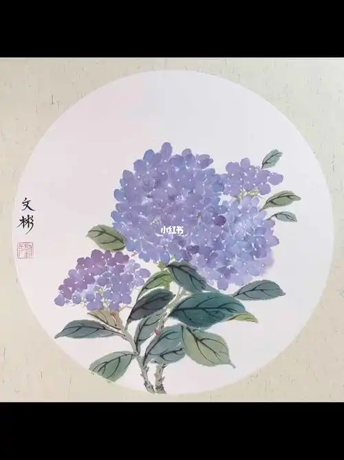 国画  #寻找小红书绘画大神  #国画教程  #绣球  #写意国画