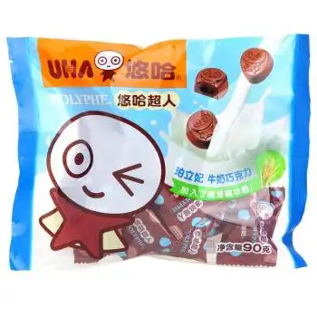 悠哈超人牛奶巧克力90g袋