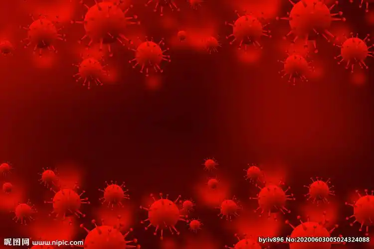 红色病毒背景图片