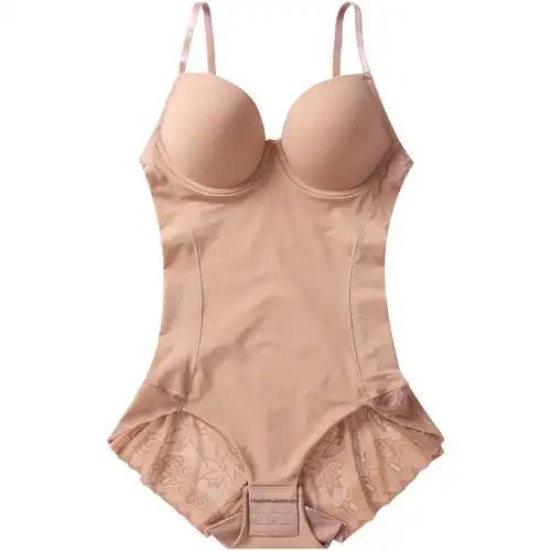 收腹连体衣女带文胸一体式塑身夏季超薄紧身美体内衣塑身连体衣