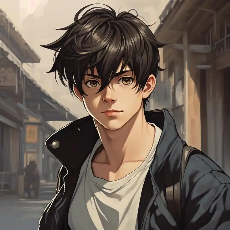 帅气的脸庞,深邃的眼神,每一个细节都散发着独特的魅力.