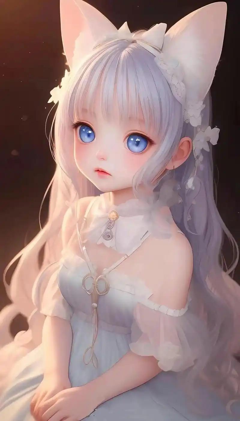 二次元美图 #公主光之美少女 #手机壁纸 #可爱萌图 #动 - 抖音