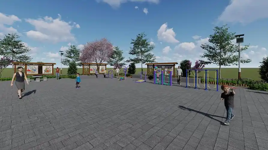 乡村广场|空间|景观设计|蒋荣荣1873997818_原创作品-站酷(zcool)