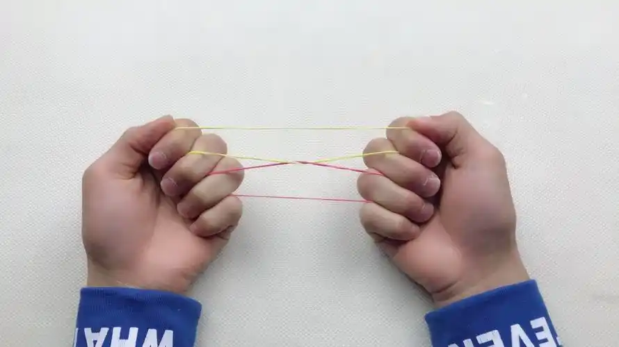 魔术揭秘:为什么晃动后,两不相干的橡皮筋就会相互穿透或分离?