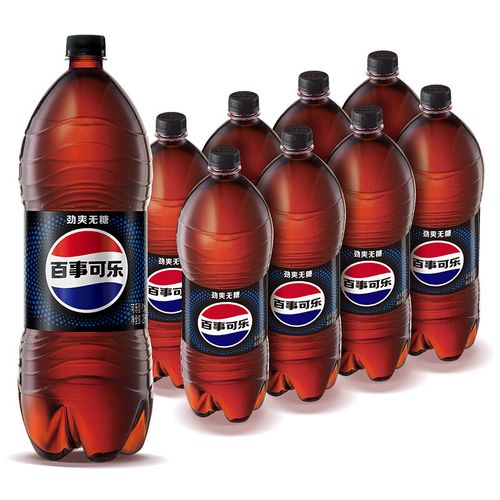 百事可乐 无糖 pepsi  碳酸饮料 汽水可乐 2l*8瓶 饮料整箱 百事出品