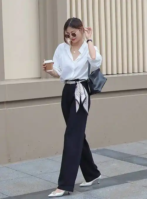 原创白衬衫的n种时髦搭配让你拥有一年四季的精致感