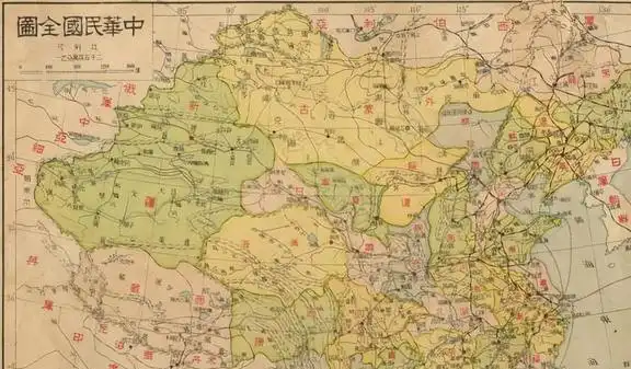 1933年的中国地图1935年,参谋本部作战部长的松井石根(1878—1948)在