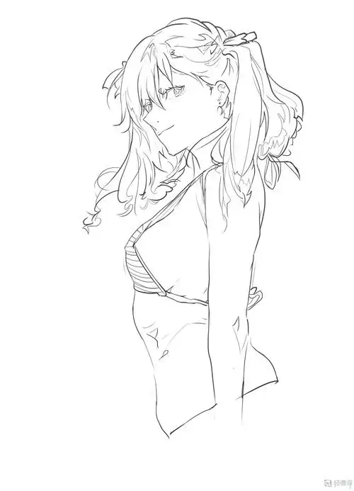 作业:动漫初学者绘画学习之线条的软硬画法训练 - 裨鉲龟 - 轻微课