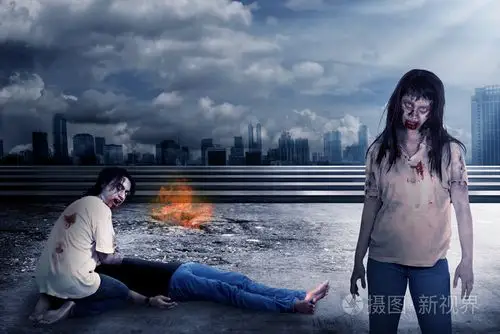 组的僵尸吃肉照片-正版商用图片0f9s29-摄图新视界