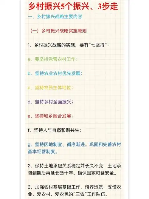 乡村振兴5个振兴3步走