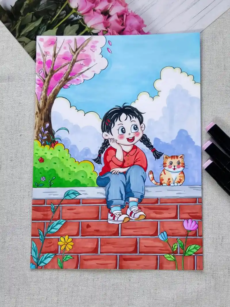 笔:法卡勒马克笔,斯塔勾线笔纸: