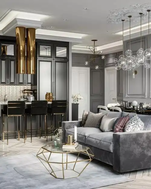 轻奢风格样板房软装设计你一定喜欢