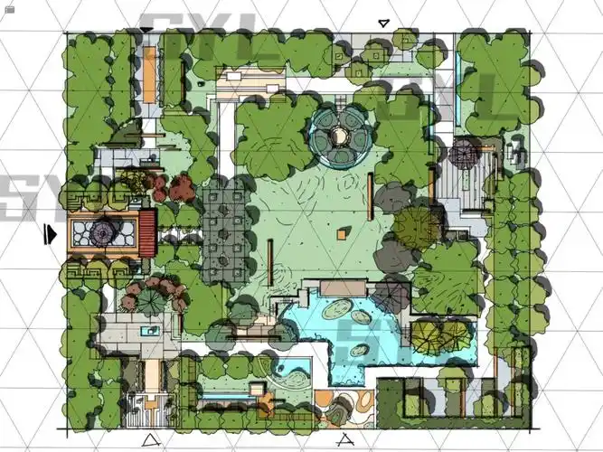 【街头绿地设计】规则式方案也可以很丰富哦