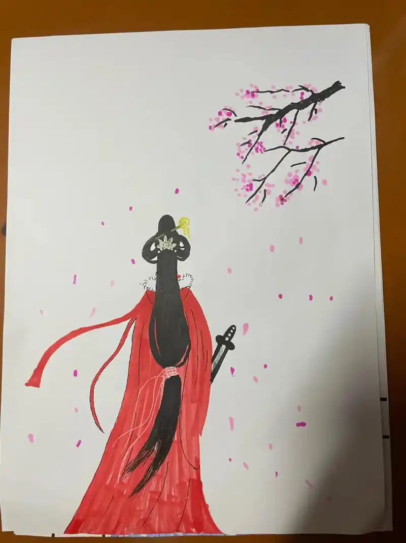 古典美女出来了,明天发个作品流程#国风古韵 #水墨写意 - 抖音