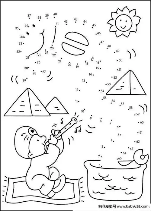 妈咪爱婴网首页 幼儿园教案大全 幼儿园专题 幼儿数字连线数字连线:小