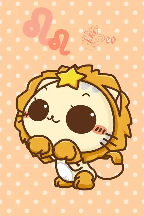 cc猫十二星座壁纸 狮子座 iphone壁纸 自己做的改良版可以用作手机