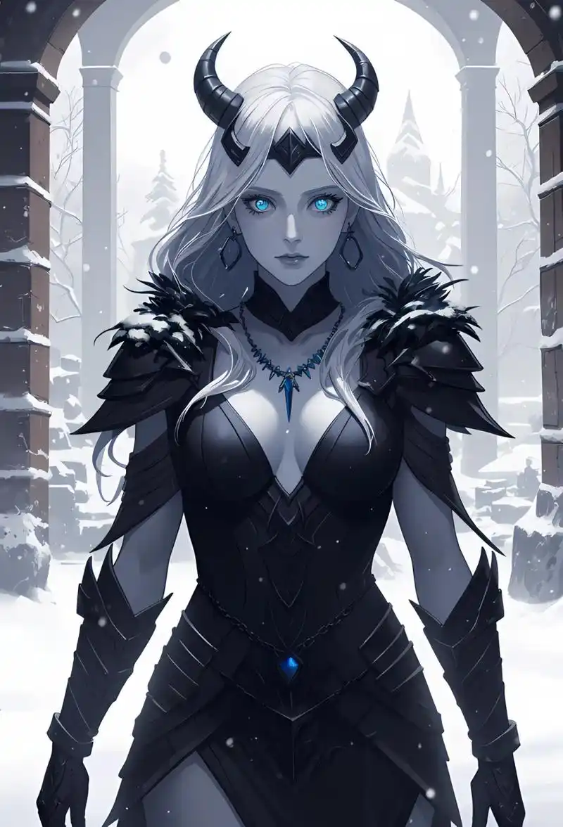 动漫壁纸# 冥界女王～海拉:海拉是北欧神话中的死亡女神,冥界赫尔