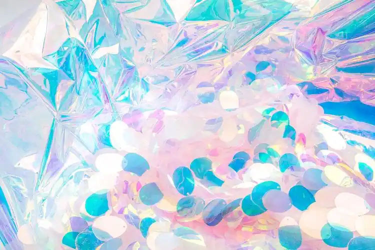 幻彩镭射布pvc背景布少女写真影楼