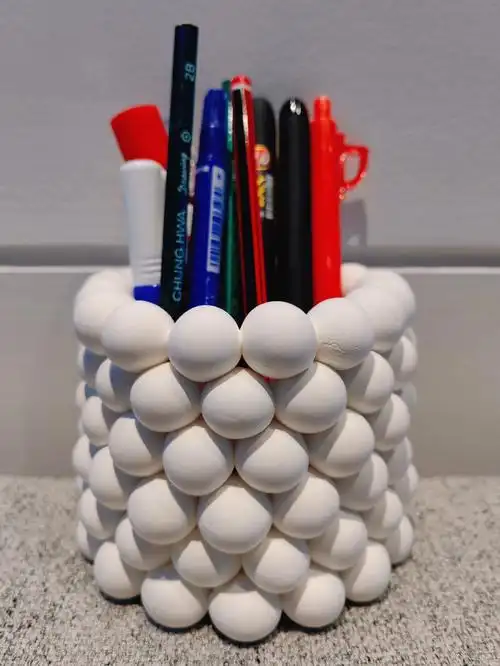 超轻粘土做一个简简单单的笔筒73