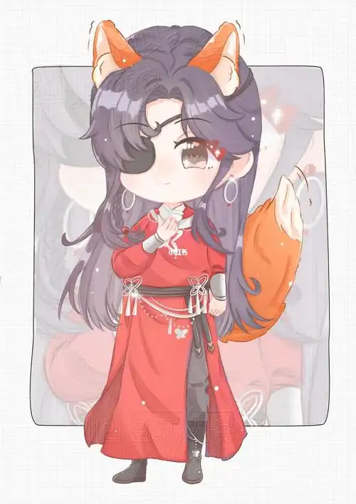 q版  #procreate  #板绘  #狐狸  #花城  #天官赐福  #墨香铜臭