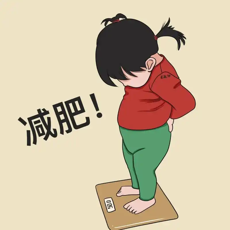 插画 | 头像 | 这是一组减肥的情侣头像 图片可做个人头像,个人壁纸