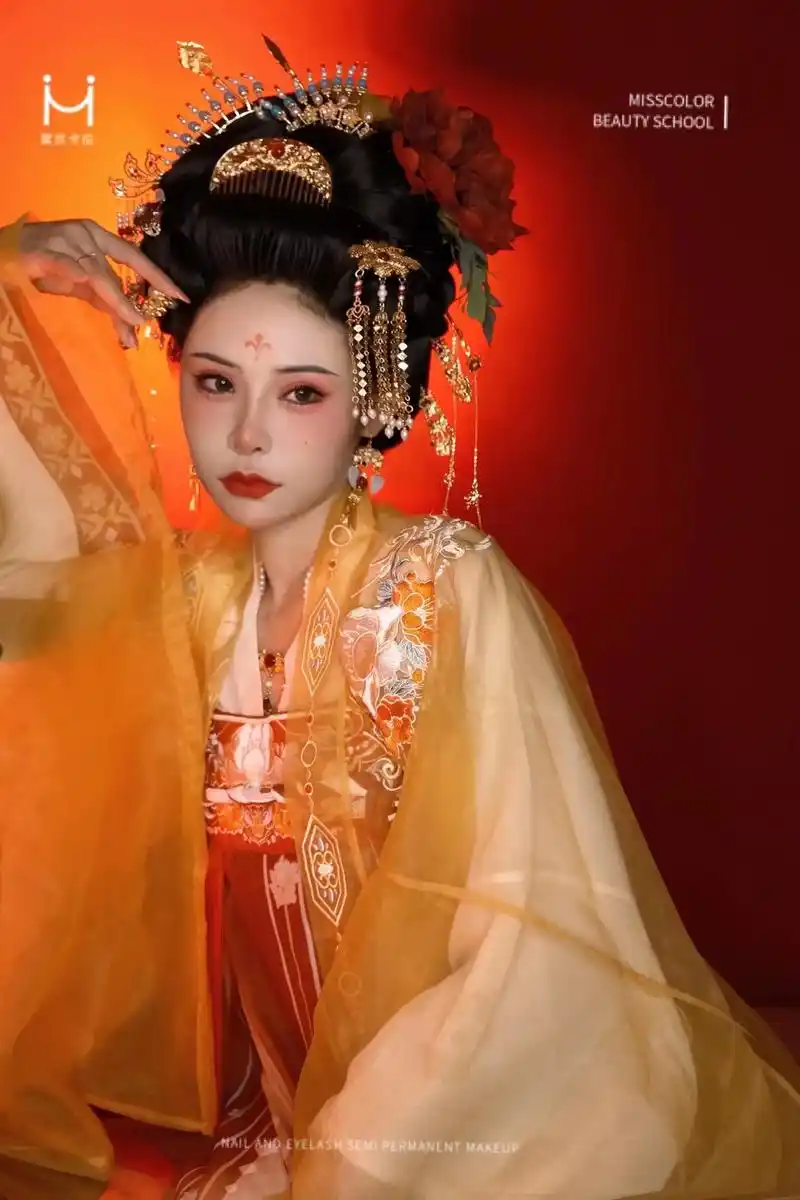 美人如花隔云端99华丽大唐贵妃.#蜜丝卡伦美妆美甲学校 古装 - 抖音