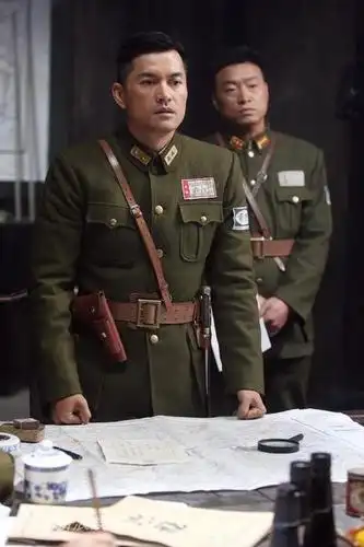 图文常德大血战探班吕良伟饰演师长