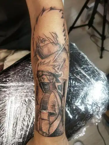 火影忍者之卡卡西_纹身图案手稿图片_雷通的纹身作品集