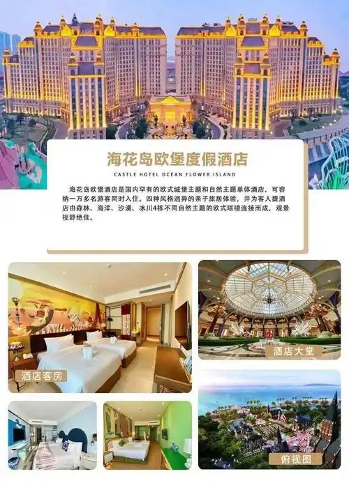抢先入住2晚 海花岛欧堡酒店★特色美食:澄迈白莲鹅,海南四大名菜