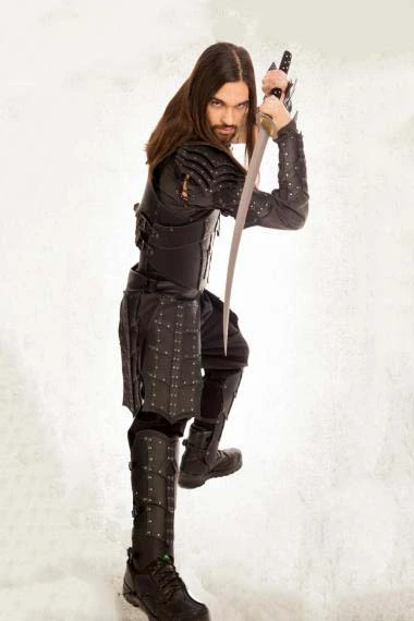 加拿大代购greave手作中世纪佣兵演出演出服服饰皮革cosplay男装