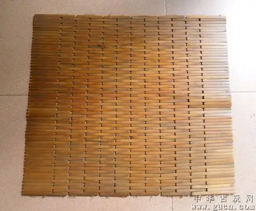 包浆好漂亮的老竹凉席