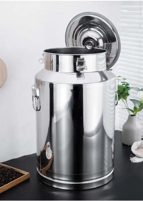 不锈钢酒桶茶叶罐家用加厚牛奶运输桶花生油食用油桶密封桶