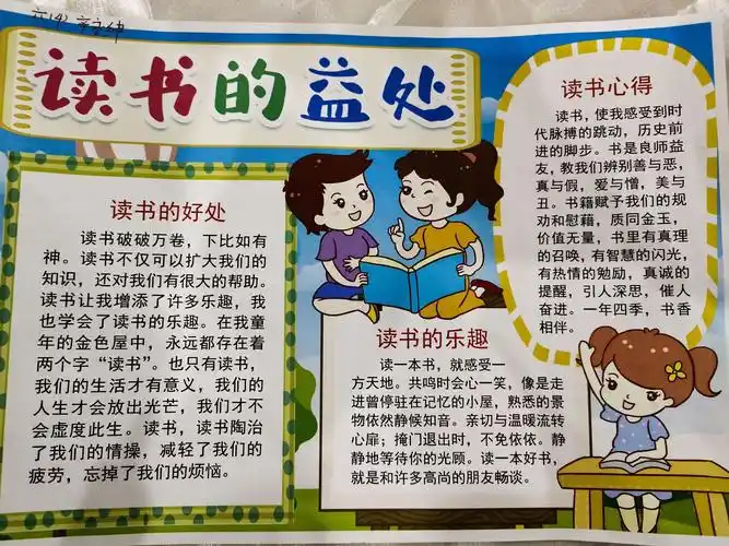手葜醒Я4班阅读活动之读书小报