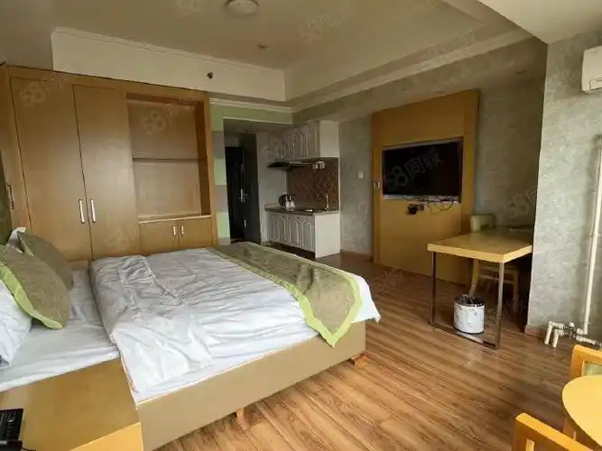 西夏万达公寓1500元月包物业电梯精装修45平