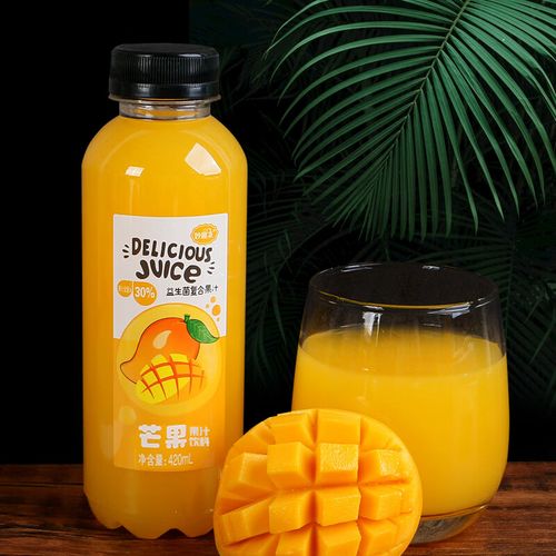 妙趣友(miaoquyou)网红益生菌复合果汁饮料420ml 芒果味420ml 6瓶